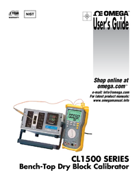 Thumbnail of document Manual - CL1500 -5°C to 125°C Temperature Dry Block Calibrator